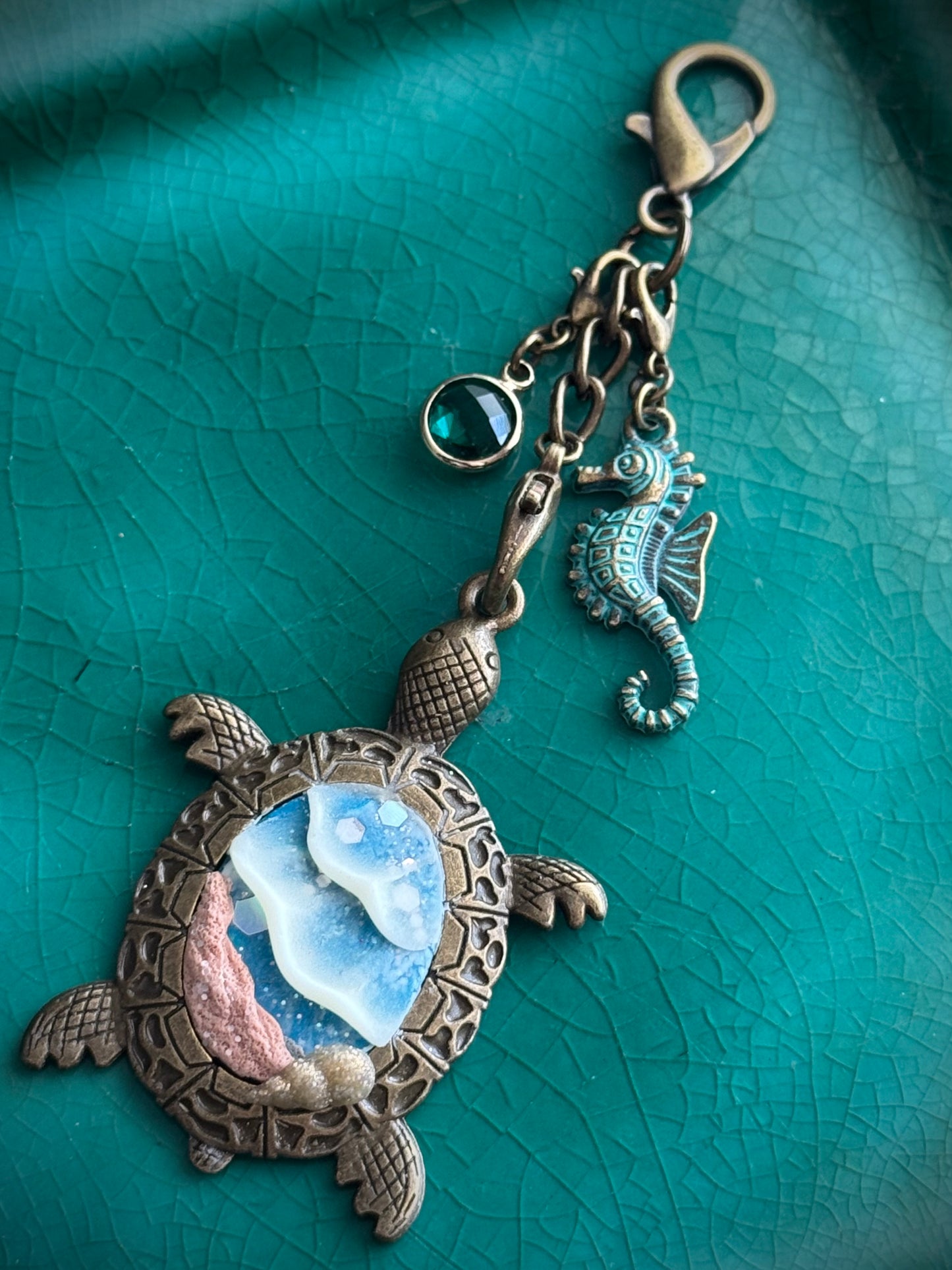 Melonie’s semi custom turtle pendant